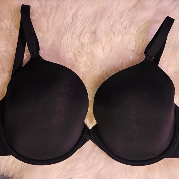 Soma Memorable Full Coverage underwire black t-shirt bra. Size 32DDD - Picture 2 of 5